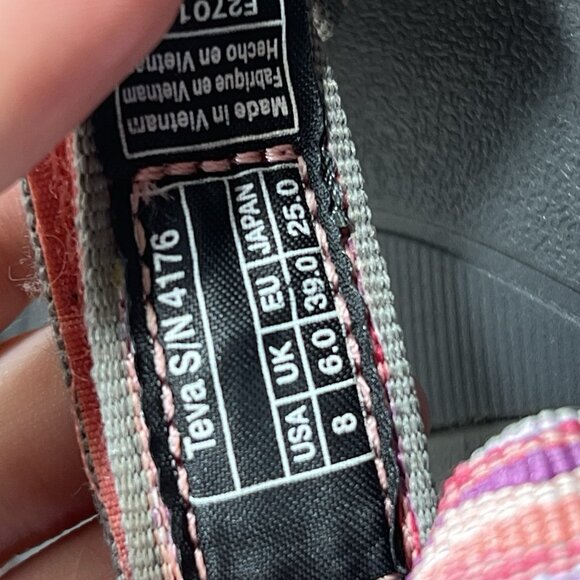 Teva Hurricane Sport Hiking Sandals Women Size 7 Classic S/N 4176 Quick Dry - Picture 8 of 8